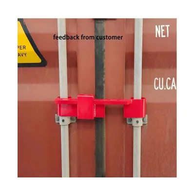 VITA Red Steel Adjustable Container Door Locking Clamp with Padlock for Trailer Hitch Anti-theft Secure Cargo Transport