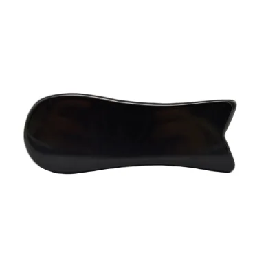 Chinese traditional massage tool fish-shaped obsidian gua sha stone