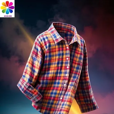 Hot Sale Yarn Dyed Checked Plaid Polyester Stretch Business Shirts Woven Fabric for Men Boys Teens Swimwear Bag