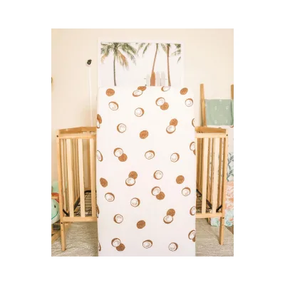 Coconut New Arrival Bamboo Cotton Jersey Baby Cot Bedding Cover Soft Crib Fitted Sheet