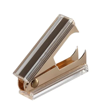 Hotsale Clear Acrylic Stapler Pin Remover  Gold Staple Remover Office Accessories