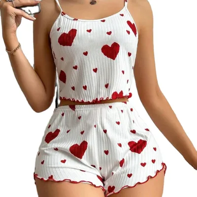 High Quality Summer Solid Print High Quality Pajama Pregnant Women's Pajamas and Home Clothes Sets