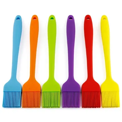 Heat Resistant BBQ Tool 8-Inch Mini Silicone Brush for Spreading Oil Steak