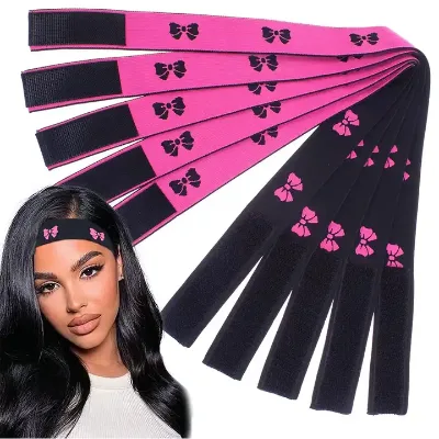 Hot Selling Headband Adjustable HD Lace Wig Melting Band Elastic Lay Edges Lace Melting Band Leopard Print Pattern Wig Sexy Band