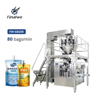Finalwe Premium Quality PLC Control Stand Up Pouch Liquid Condiment Packing Machine