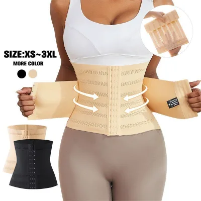 Double-layer waist shape belt reinforced seamless waist support belt Internal steel bone waist belt for women corset