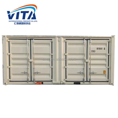 Vita White 20ft GP Double-Door Dry Shipping Container Aluminium T-Bar Floor 3650kg Tare Weight | ISO 9001 Certified for Overseas