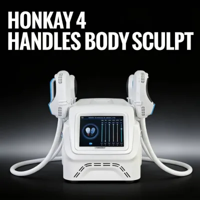 Customization Logo Four Handles Body Sculpting Electronic Muscle Stimulate Private Ems Treatment Machine On Sale
