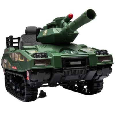New Model Children Double-drive Kids Ride on Car tank Toy 12v 24V Battery RC Operated Kids Electric Ride on Tank Car