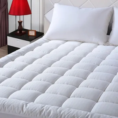 Hot Sale Cotton Top 8-21 Deep Pocket Mattress Topper Skin Friendly Cooling Bed Pad >Mattress Protector