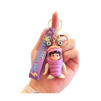 Colorful 3D Cartoon Customized Amine Design Soft PVC Plastic Keychains for Gifts