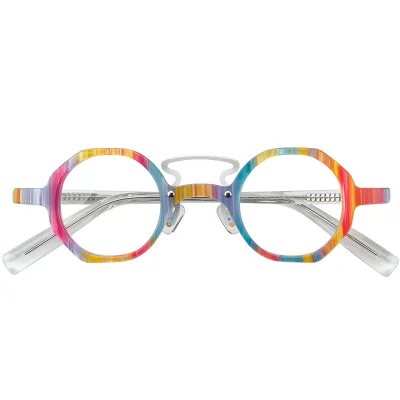 2024 New Design High End Acetate Optical Eye Glasses Frames Unisex Anti Blue Light Blocking Spectacle Frames