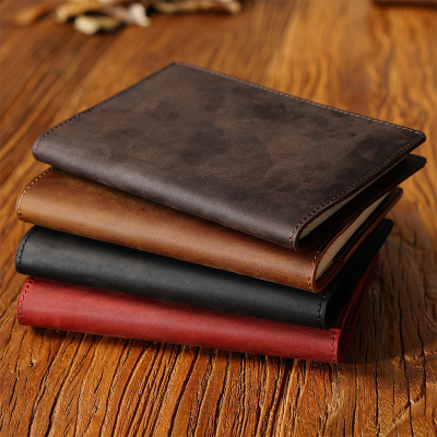 Leather Loose Leaf Ledger Cover A5 A6 Diary Protective Cover Notebook Notepad Cover