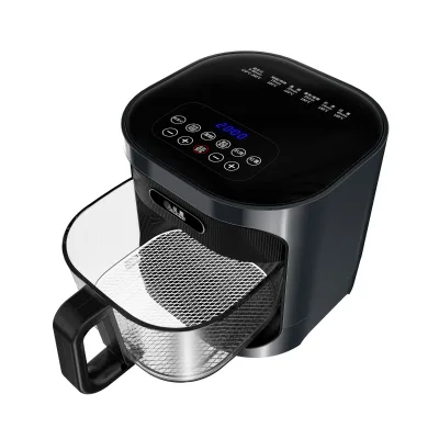 Large 4.5L Digital Air Fryer Nonstick Square Basket Electric Deep Fryer with Digital Control for Household and Garage Use