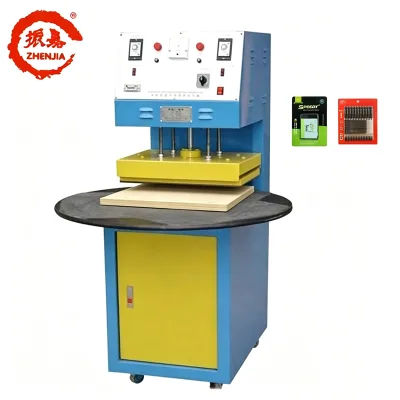Turntable 3 Stations PVC PET Blister Paper Card Sealing Machine for Packing
