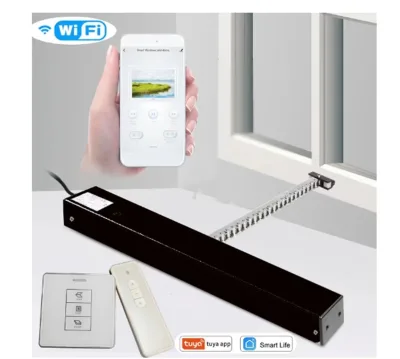 Intelligent Electric Chain Window Opener 220V/110V Aluminum Alloy Supports TUYA Alexa Google for Office Building Automation