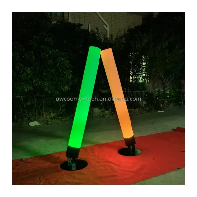 New Arrival Event Equipment Led Lighted Tall Pillar IP65 With Adjustable Base