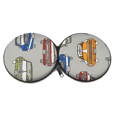Custom Printing CD Bags Eva CASE High Quality Zipper Round Album Storage Case EVA case for CD DVD