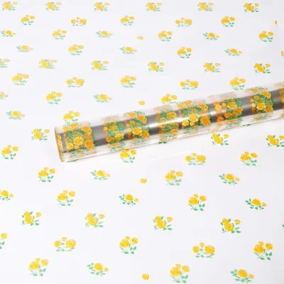 Custom Flower Collection Beautiful Flower Two-color Big Rose Gift Flower Packaging Decorative Cellophane