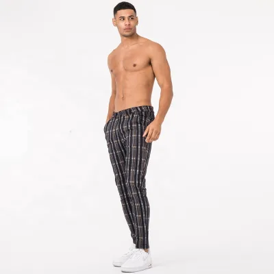 Men's New Fashion Stylish Sweatpants Outdoor Men Dress Ankle Fit Chino Pants 2045 Trousers Jins Pant Skinny Pants Men