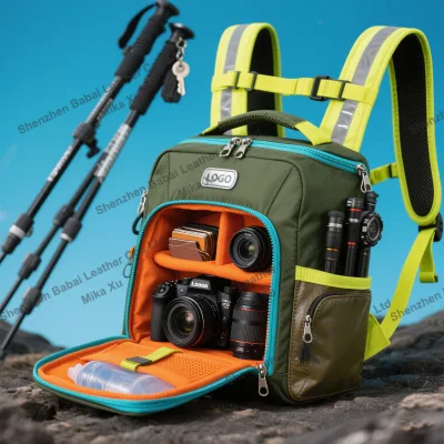 Heavy-Duty Nylon Multifunction Camera Gear Bag for Extreme Sports Portable DSLR Adventure Bag with EVA Foam Protection