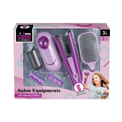 Denko Toy Girls Hair Salon Equipment Toy Comb Clipper