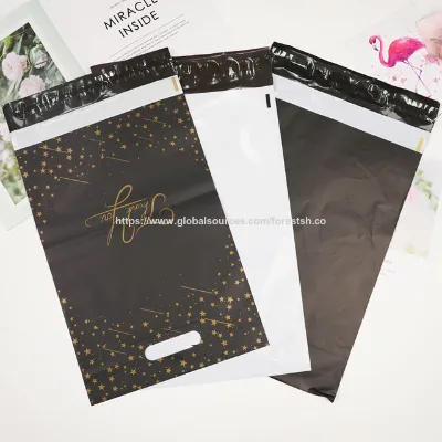 Eco-Friendly Packaging Poly Mailers with Handle Custom Shipping Bags Courier Mailing Bags for Clothing