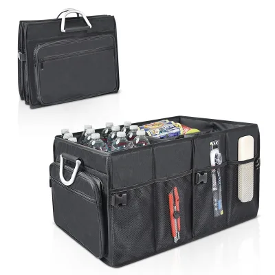 New Premium Multi-function Foldable Collapsible Backseat Car Organizer Storage Box Boot Car Trunk