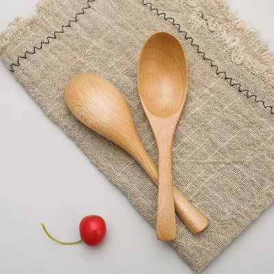 Large Wooden Salad Spoon Natural Wood Cooking Utensil Serving Spoon for Restaurant Hotel Home Use