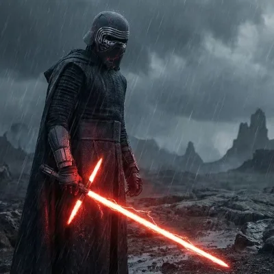 LGT Economy Kylo Ren Crossguard Cosplay Lightsaber RGB Baselit Aluminum Alloy Hilt 18650 Rechargeable Battery Type-C Charging