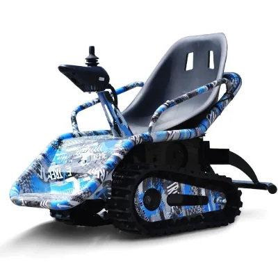 Safe Teen Electric Tracked Vehicle 24V 250W Adjustable Speed Crawler with Emergency Brake for Kids Outdoor Play