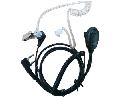 GT64V6-K 3.5mm Mic 100cm Cord Private Mold Two Way Radio Acoustic Tube Earset for KenWood Baofeng TYT Radios