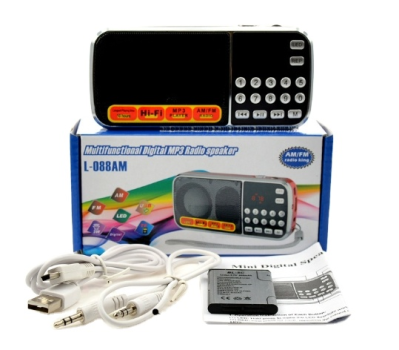 Good Quality Portable Rechargeable Am/fm Radio With Music Loudspeakers