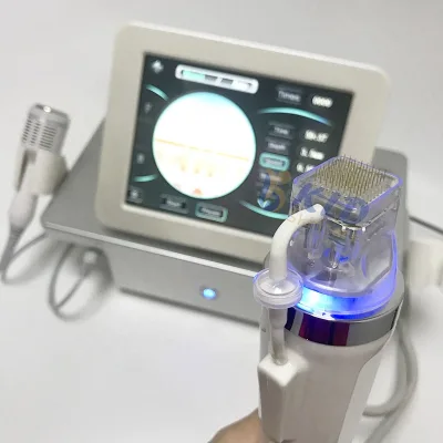 Home Spa Fractional Microneedle RF Machine with Cool Handle 2in1 Antiwrinkle Scar Removal Fractional RF Microneedling