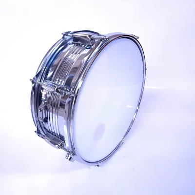Electroplated steel cavity shoulder strap snare drum can be changed back frame style snare drum 1455 drum number team metal