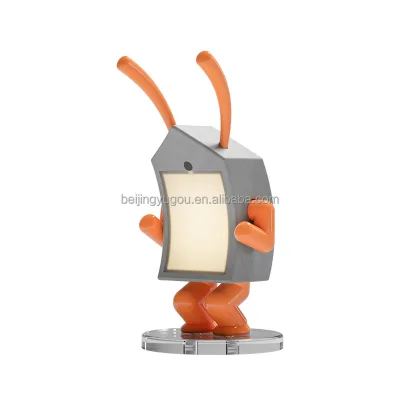 Creative Rabbit Shape Touch Usb Adjustable Brightness Charging Bedside Lamp Table Lamp Can Be Freely Assembled Accessories