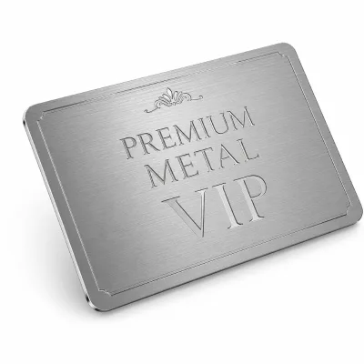 Custom Laser Engraved Thick Stainless Steel Cards Sandblasted Finish Stainless Steel Blank Debit Cards Enterprise Card