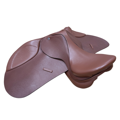 English Saddle All Purpose Leather Riding Trail Show Horse Saddle with Full Tack(Size-12'' Seat to 18'' Seat)