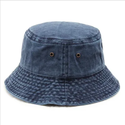 BETTYLUORI Unisex Fashion Denim 100% Cotton Washed Jean Bucket Hat for Spring Summer Outdoor & Beach Use
