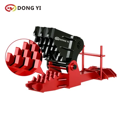 Concave Tooth Design Excavator Attachments BYFM250 Demolition Mechanical Pulverizer