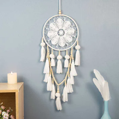 High Quality Good Price Intricate White Boho Dream Catcher for the Gift of Choice