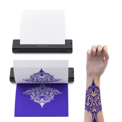 Tattoo Thermal Printer Tattoo Machine Compatible for Phone and Computer