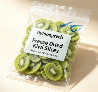 Freeze Dried Kiwi Slices, Natural FD Kiwi Fruit Chips, Healthy Snack Small Package, No Additives