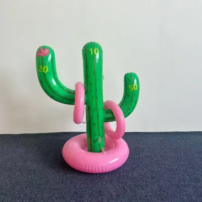 Custom Inflatable Cactus Ring Toss, Children Inflatable Throwing Toy, Entertainment Interactive Props