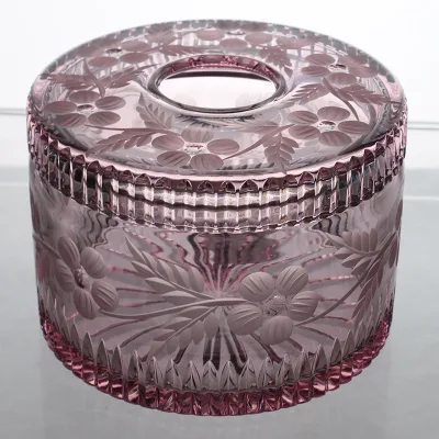 Elegant Diamond Carved Crystal Tissue Box Multi Color Desktop Tissue Container Home Coffee Table Decor Gift