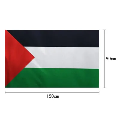 High Quality Low Price Custom 90X150cm Palestine National Polyester Flag for Promotion Supply
