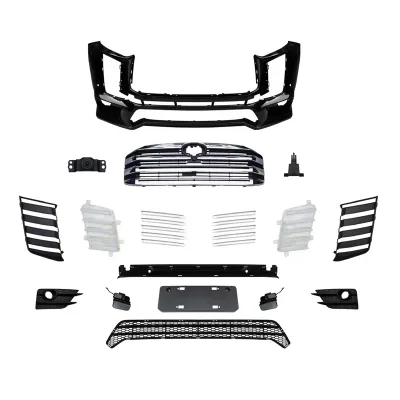 New Body Kits Front Bumper Front Grille ABS Plastic Facelift Body Kit for Highlander 2022
