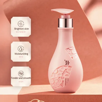 Hanfen Private Label Sakura Perfume Body Lotion Moisturizing Nourishing Brightening Whitening Body Milk for Skin Care