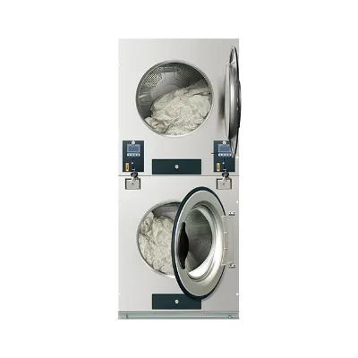 Double-layer Dryers Run Simultaneously Electric Heating/Gas Heating Commercial Self-service Coin-operated Dryer