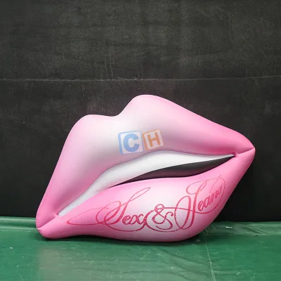 Commercial Inflatable Lips Balloon Decoration Custom Logo Advertising Inflatable for Promotion